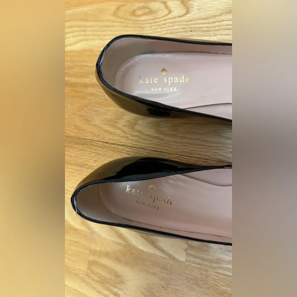 KATE SPADE New York Delores Classic Pumps, Black Patent Women's Heels Size 7.5M🖤